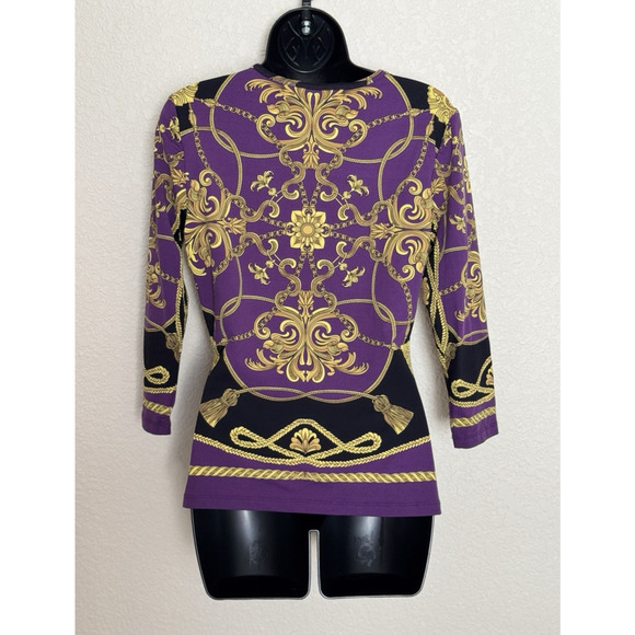 J. McLaughlin Top Catalina Cloth T Shirt Equestrian Old Money Preppy Size Small - Picture 4 of 7